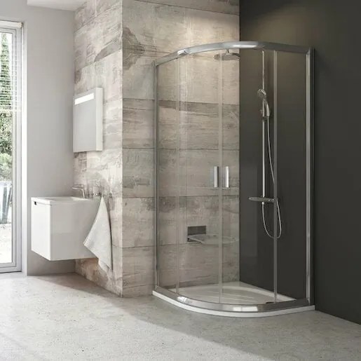 Ravak Blix sprchový kút štvrťkruh 90x90 cm 3b270u00z1 BLCP490TS