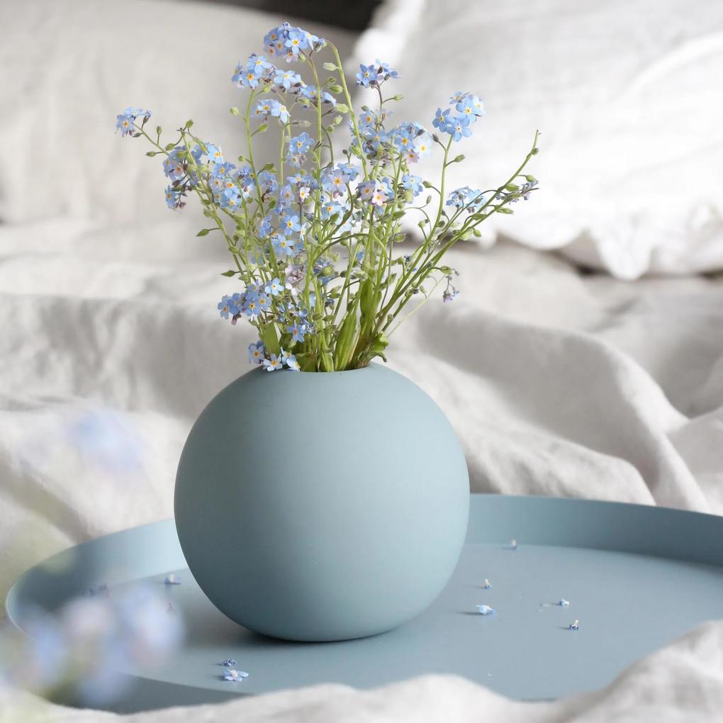 COOEE Design Guľatá váza Ball Dusty Blue 10 cm