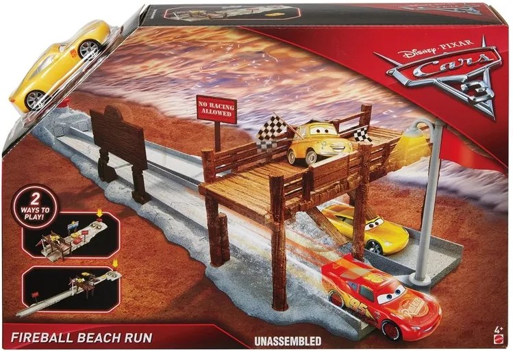 Mattel Stavebnice Auta 3 - Fireball Beach Run