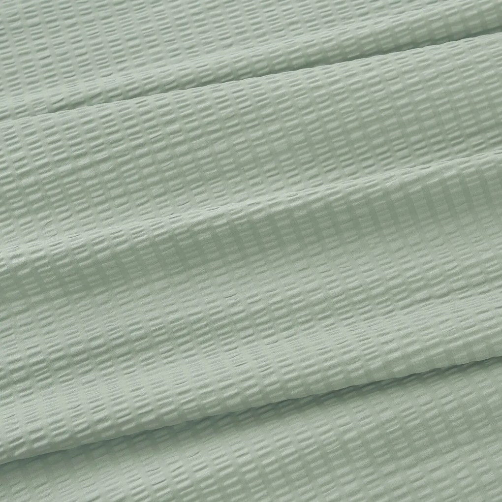 Goldea krepové posteľné obliečky - šalviovo zelené 140 x 200 a 70 x 90 cm