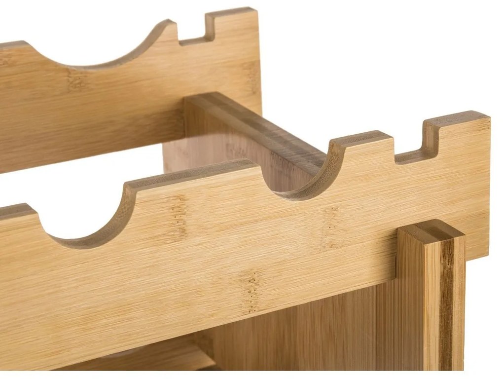 G21 Bambusový stojan na víno, 72 fliaš