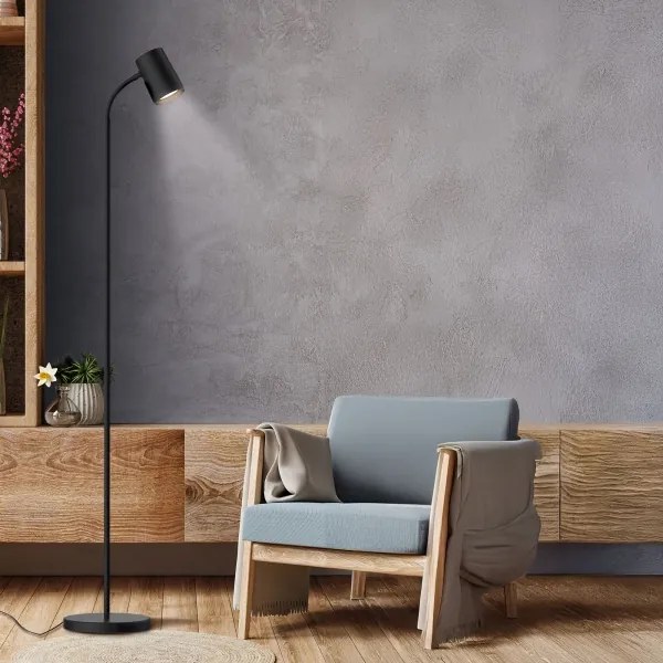 Stojacia lampa FELIX 1xGU10/9W/230V čierna