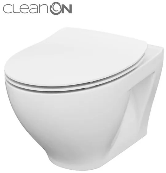 Cersanit Moduo - závesná wc misa CleanOn bez sedátka, biela, K116-007