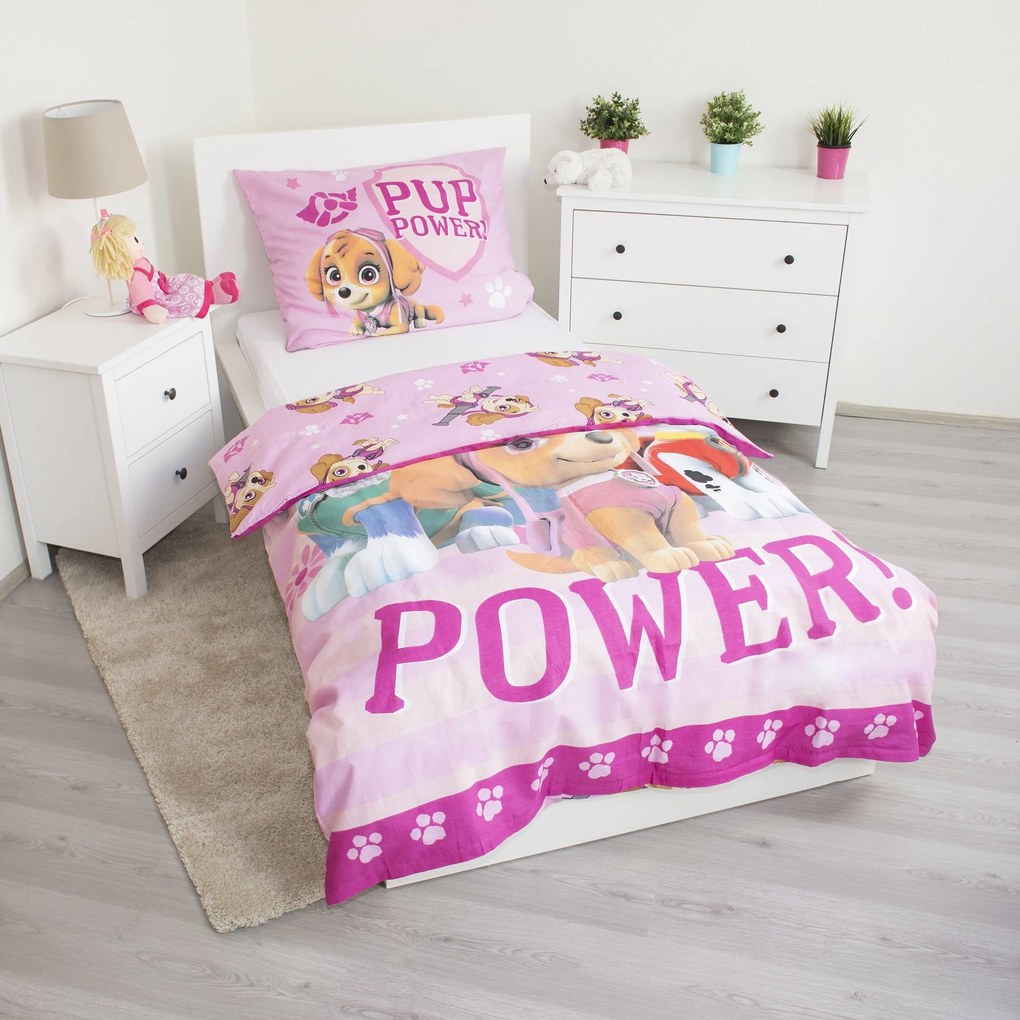 Jerry Fabrics Bavlnené obliečky 140x200 + 70x90 cm - Labková patrola "PP122"
