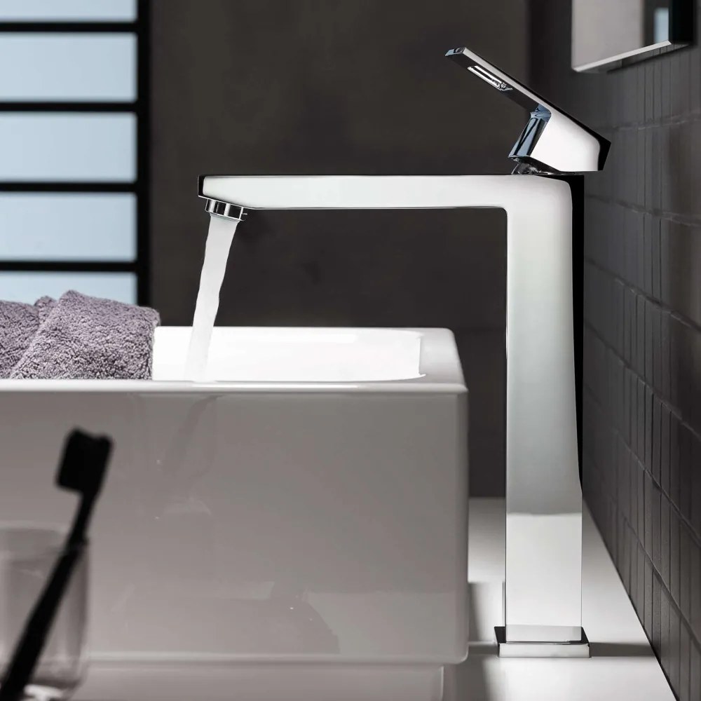 GROHE Eurocube páková batéria pre umývadlové misy, bez odtokovej súpravy, výška výtoku 247 mm, chróm, 23406000