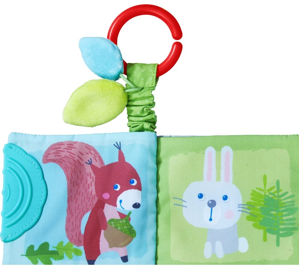 Textilná knižka s hryzadielkom - lesné zvieratká