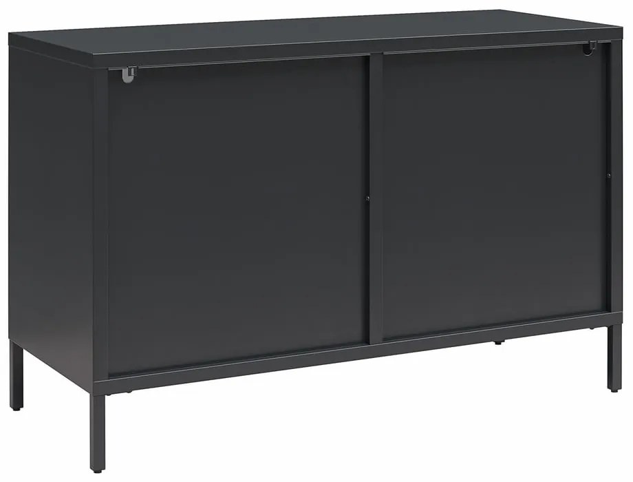 Čierna kovová vitrína 100x64x40 cm Luna – Støraa