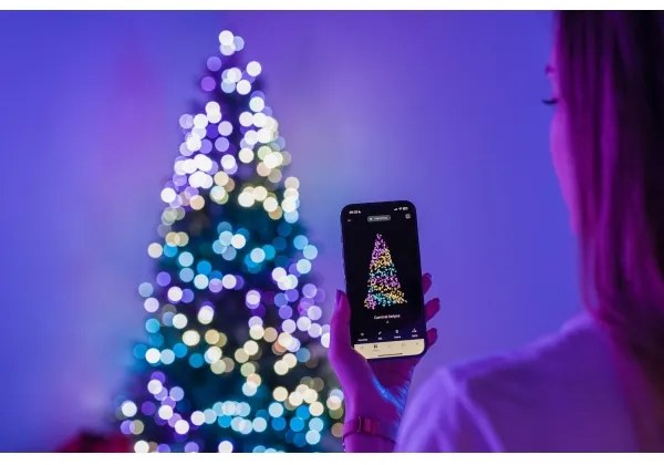 Twinkly TG70P4425P01 - LED RGBW vianočný stromček TREE 435×LED 2,1 m Wi-Fi