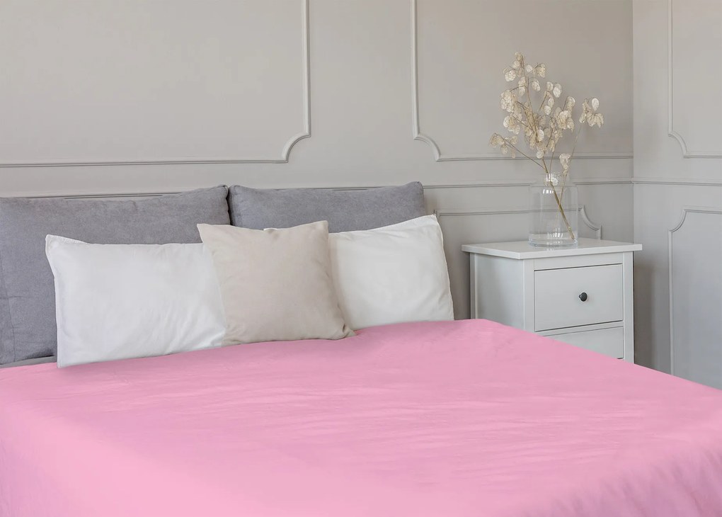 TipTrade Prestieradlo Jersey STANDARD 90x200 cm - Ružové