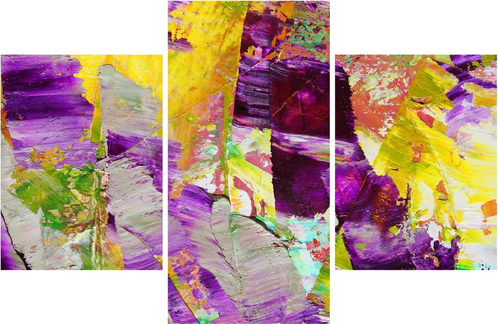 Obraz abstrakcie - maľba (90x60 cm)
