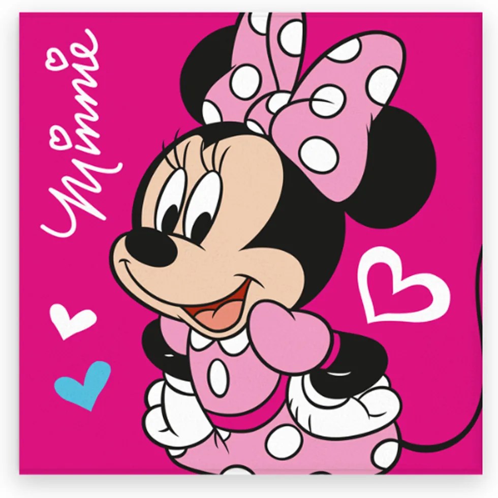 DETSKÝ FROTÉ UTERÁK MINNIE 30X30 CM VZOROVANÝ