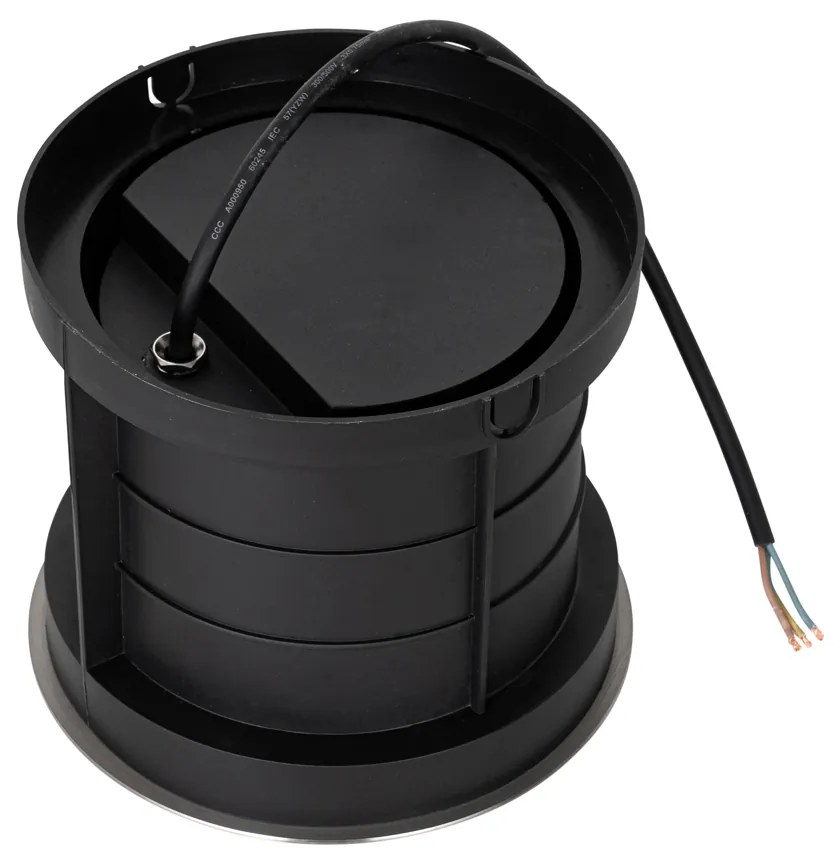 Sada 3 moderných zemných bodových svetiel oceľ 3-svetlá IP65 - Tribus