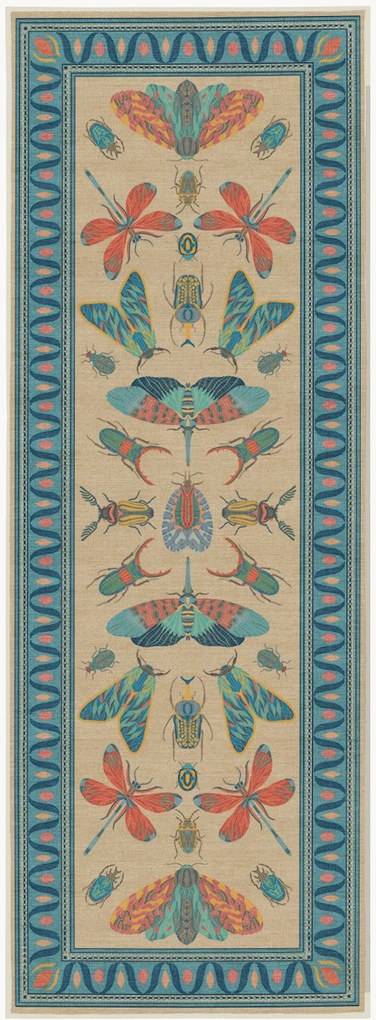 Umývateľný behúň Flutterby by Iris Apfel