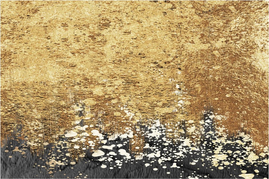 Obraz - Zlatá štruktúra N⁰3 (90x60 cm)