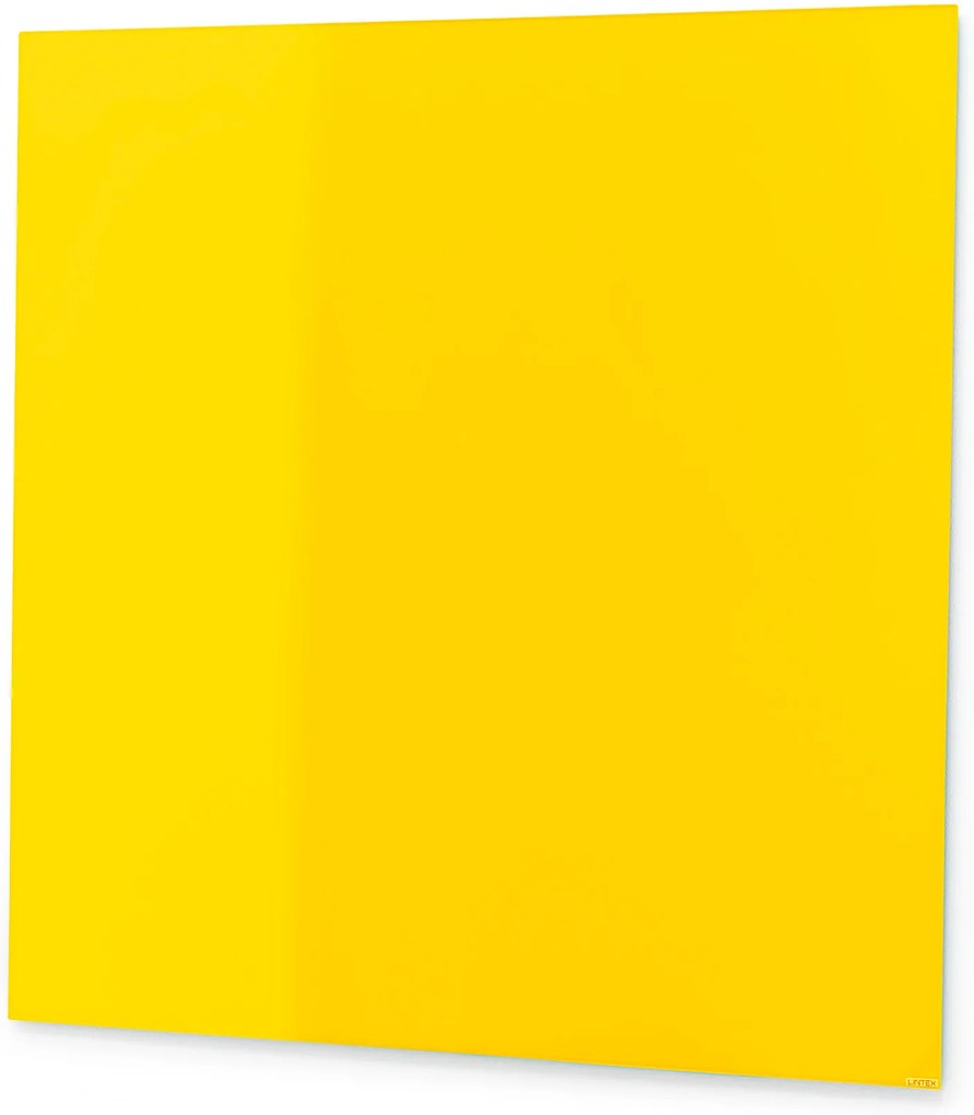 Sklenená magnetická tabuľa Stella, 500x500 mm, žltá