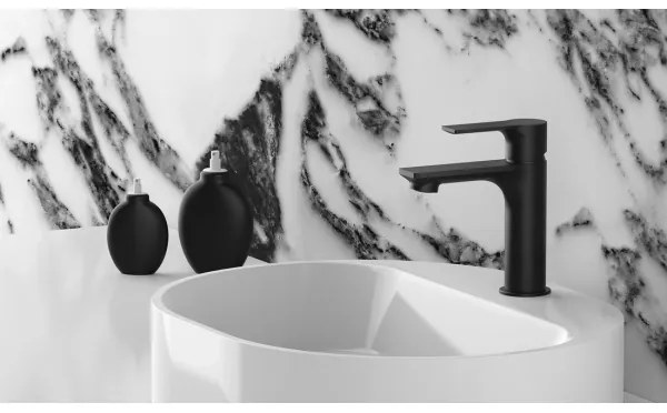 Sapho - Umývadlová batéria PAX 16,5 cm matná čierna