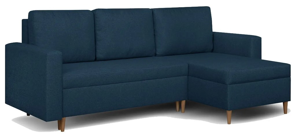 Rohová sedacia súprava s funkciou spania Keno Námornícka modrá