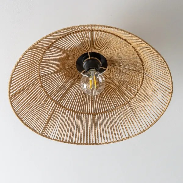 Brilagi - LED Prisadený luster CERIA BOHO 1xE27/40W/230V pr. 50 cm hnedá