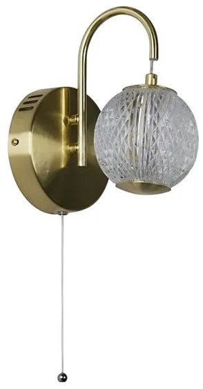 Searchlight 51481SB - LED nástenné svietidlo ALLURE LED/5W/230V