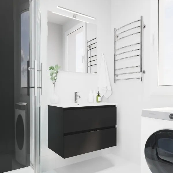 BATH DELUXE 01-080-01-58-00 - Kúpeľňové zrkadlo NORDBORG 80x75 cm