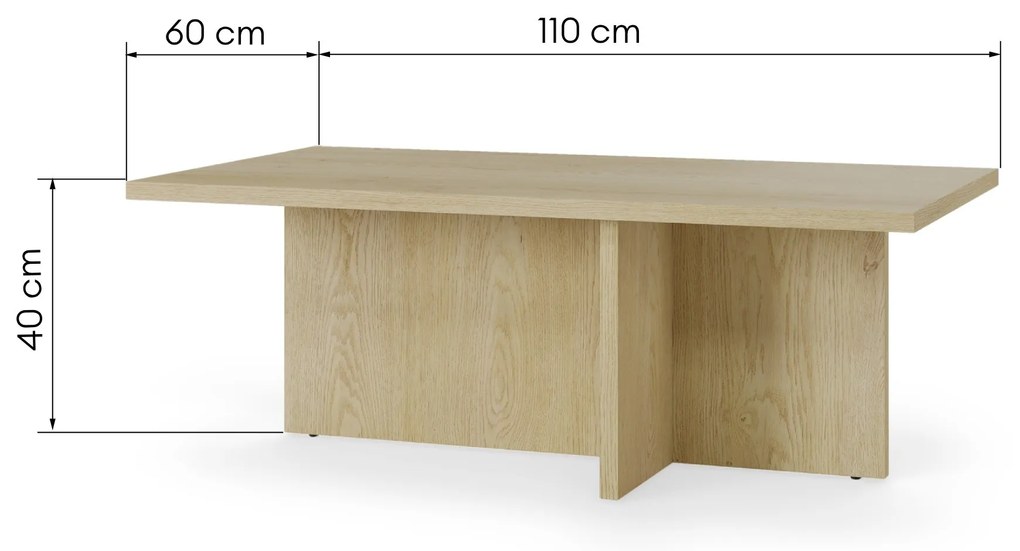 Konferenční stolek Jose 110 cm dub Cremona Torro