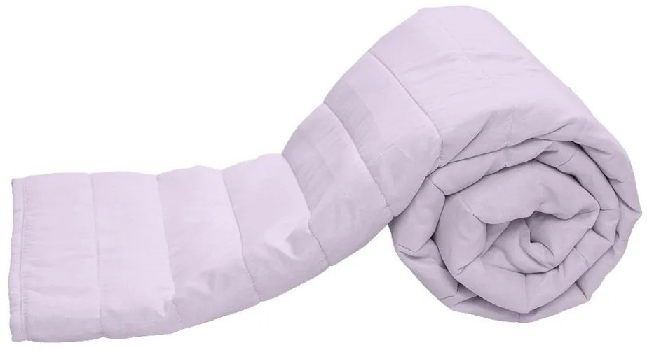 Letný paplón prešívaný 140x200 cm s obliečkou na vankúš SUMMER 45x75 cm, fialový