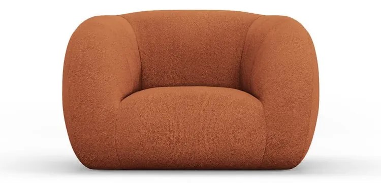Oranžové kreslo z textílie buklé Essen – Cosmopolitan Design
