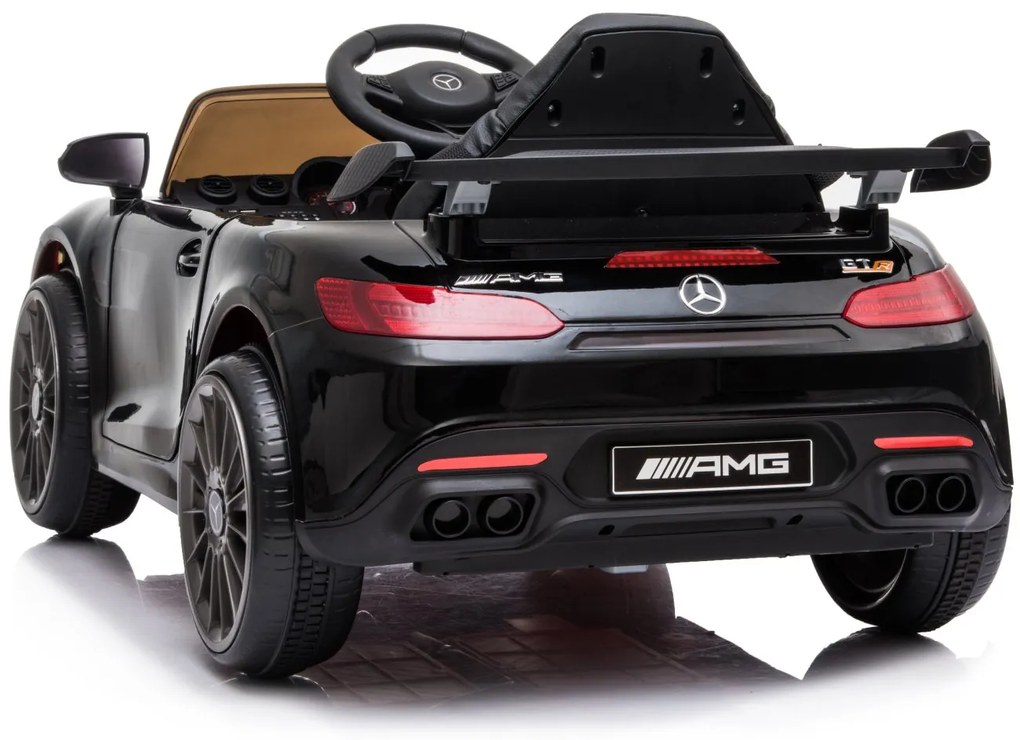 Detské elektrické autíčko na diaľkové ovládanie BestBerg BBCC-50B - Mercedes-Benz AMG GT R / od 3 rokov / nosnosť 25 kg / čierna