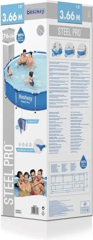 Bazén 366x76 cm Steel Pro Max Bestway - 56706