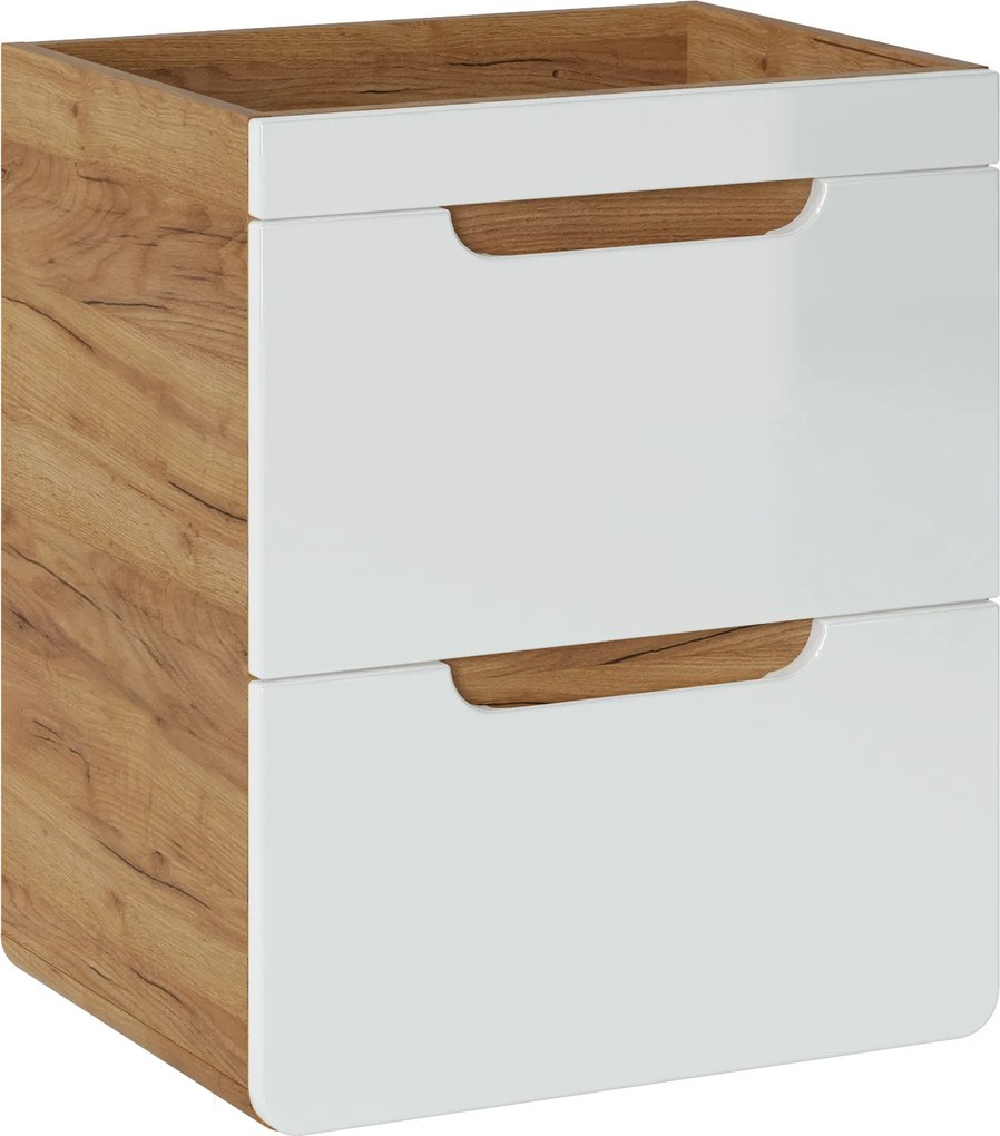 Comad Kúpeľňová skrinka pod umývadlo Aruba White 50 dub craft/biela