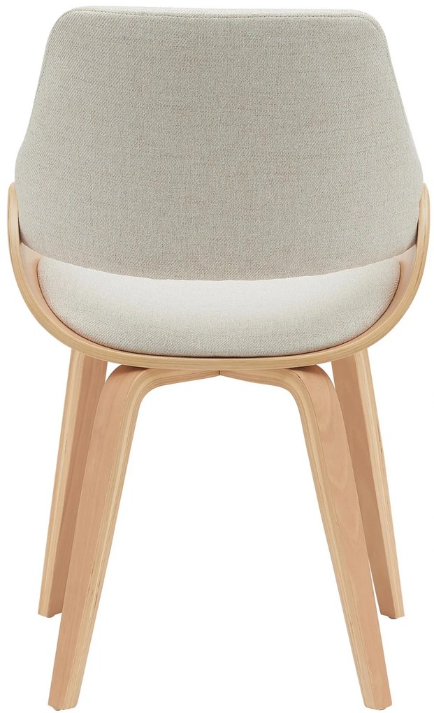 Jedálenská stolička Vangale - látka - Natura / Krémová