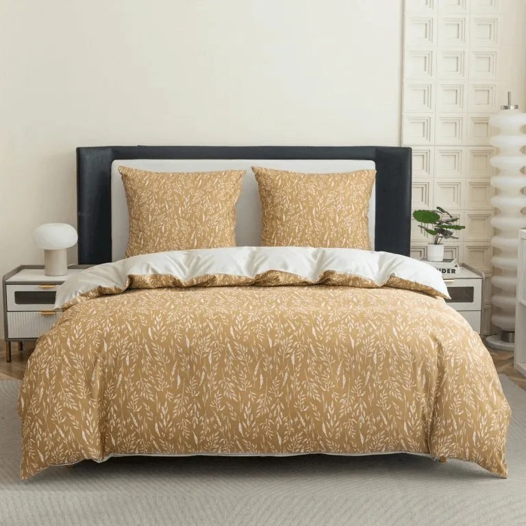 Flanelové obliečky z mikrovlákna KOSTAR žlté Rozmer obliečky: 2 ks 70 x 90 cm | 200 x 220 cm