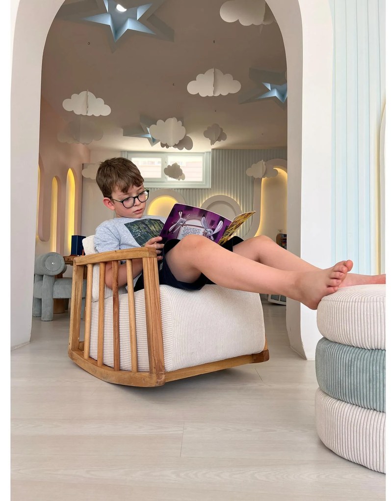 Hojdacie kreslo Kidmen (biela). Vlastná spoľahlivá doprava až k Vám domov. 1101667