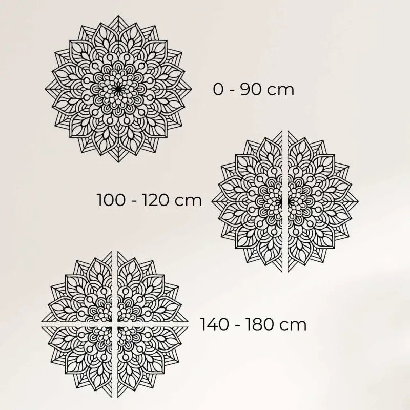 Dizajnová drevená dekorácia kvetinový ornament | SENTOP HDF0319-A