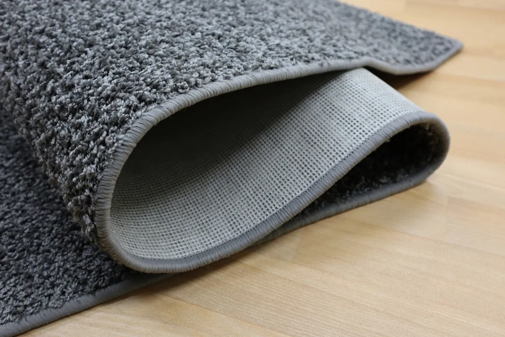 Vopi, Koberec behúň na mieru Color Shaggy šedý, šíre 40 cm, šedá, obývacia izba