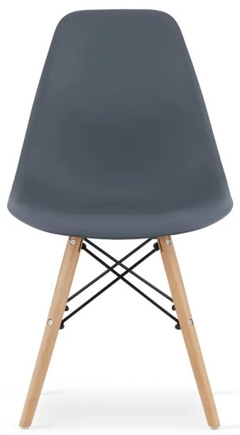 Set jedálenských stoličiek OSAKA tmavo sivé (hnedé nohy) 4ks