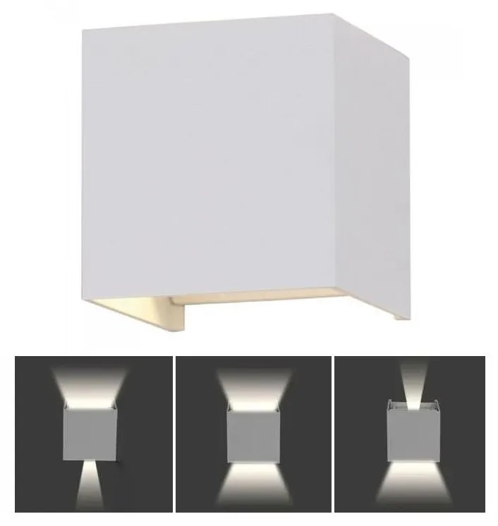 LED Vonkajšie nástenné svietidlo LED/5W/230V 3000K IP65 biela