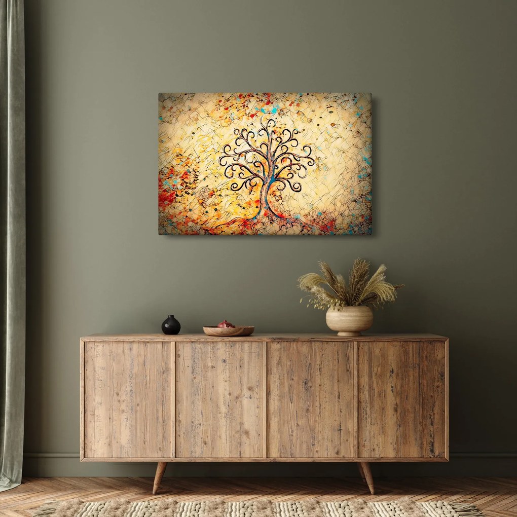 Obraz - Mozaikový strom života (90x60 cm)