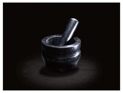 Cole&Mason - Granitový mažiar s tĺčikom GRANITE pr. 14 cm žula/čierna