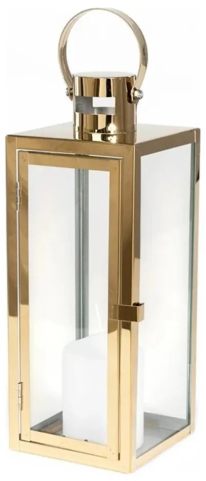 Dekoratívna lucerna 63 cm, zlatá