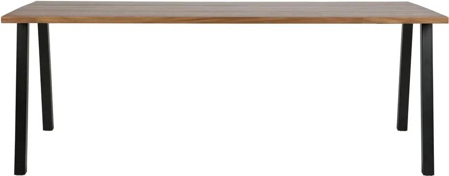 Jedálenský stôl z orechovej dýhy WOOOD James, 200 × 90 cm