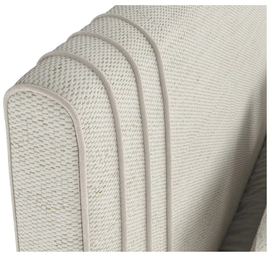 Béžová čalúnená dvojlôžková posteľ s úložným priestorom 140x200 cm Musca – Maison de Rêve