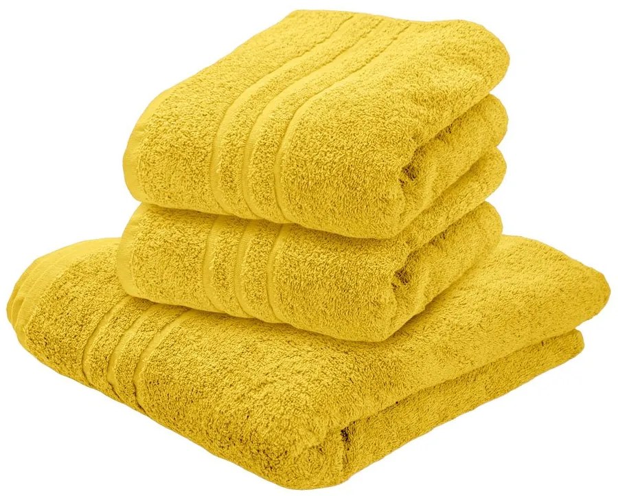 1x osuška COMFORT žltá + 2x uterák COMFORT žltý