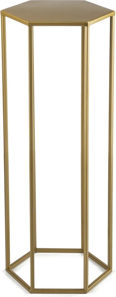 STOJAN NA KVETINÁČ HEXA 70X24X28 CM ZLATÁ