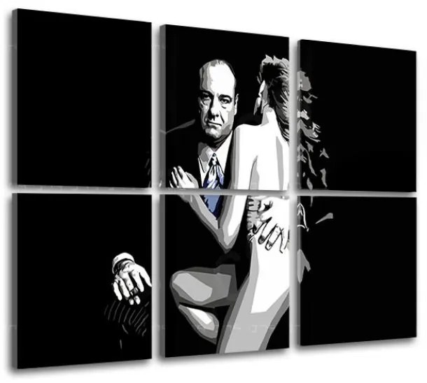Najväčší mafiáni na plátne Sopranos - Tony Soprano s nahou ženou | rôzne rozmery