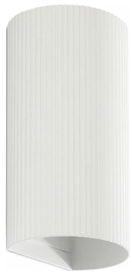 FARO 40542 - Nástenné svietidlo SOLE 2xGU10/8W/230V biela vrúbkovaná zaokrúhlený