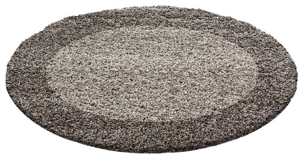 Ayyildiz Kusový koberec LIFE 1503, Okrúhly, Taupe Rozmer koberca: 200 cm KRUH