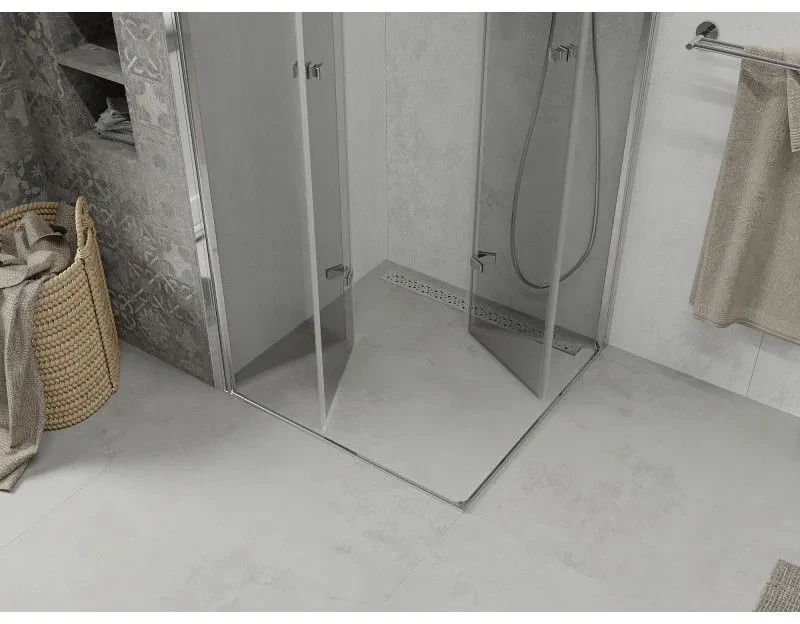 Mexen Lima Duo sprchovací kút 80 x 80 cm, 6mm sklo, číre sklo / chrómový profil, 856-080-080-02-00
