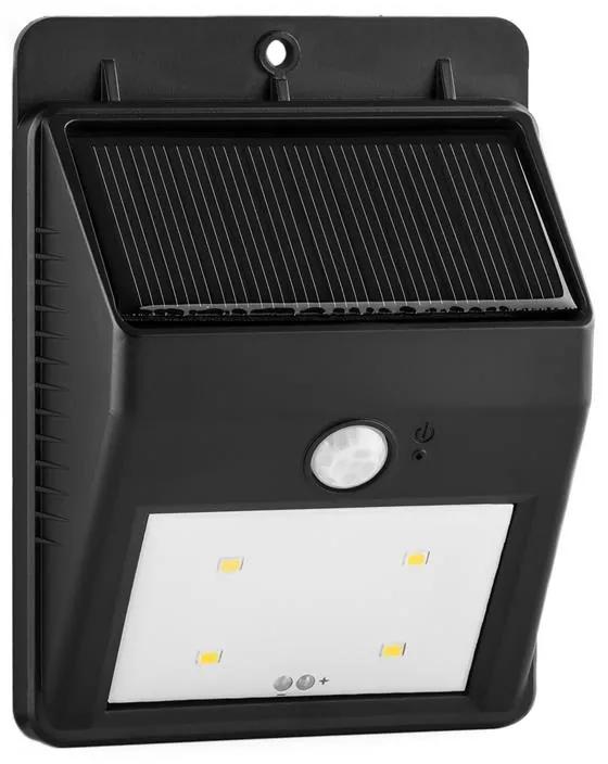 Solarlux, solárne vonkajšie svetlo, hlásič pohybu, 4 LED, teplé biele, bezdrôtové