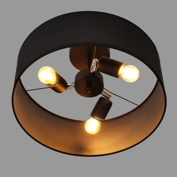 Luster na tyči ALBA 3xE27/15W/230V čierna